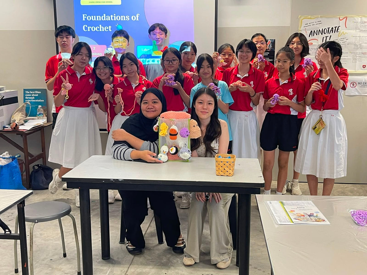 Crafting Foundations: A 2-Session Amigurumi Octopus Crochet Journey with Chung Cheng High School!