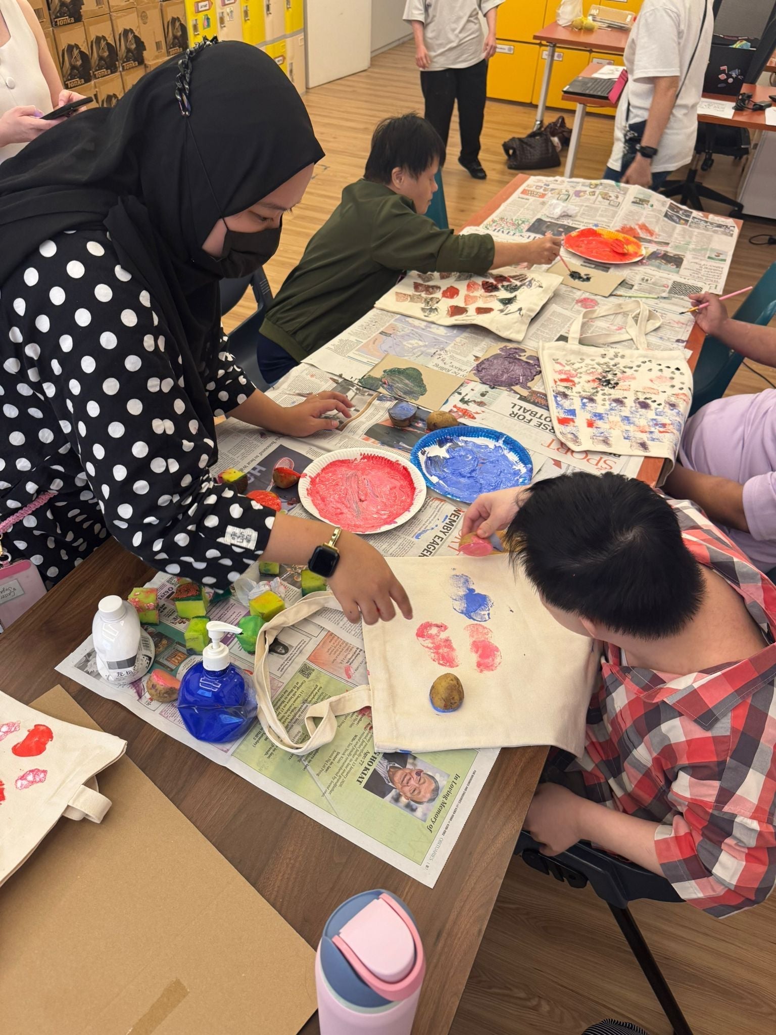 Sensory Art Exploration: Root Vegetable Painting with the Down Syndrome Association