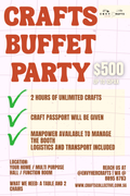 Crafts Buffet Party: 2 Hours of Unlimited Fun
