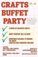 Crafts Buffet Party: 2 Hours of Unlimited Fun