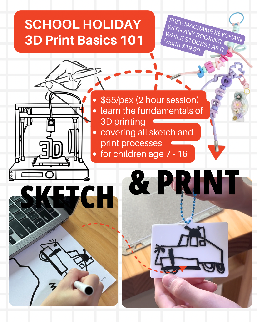 The 3D Print Basics 101: Sketch to Keychain