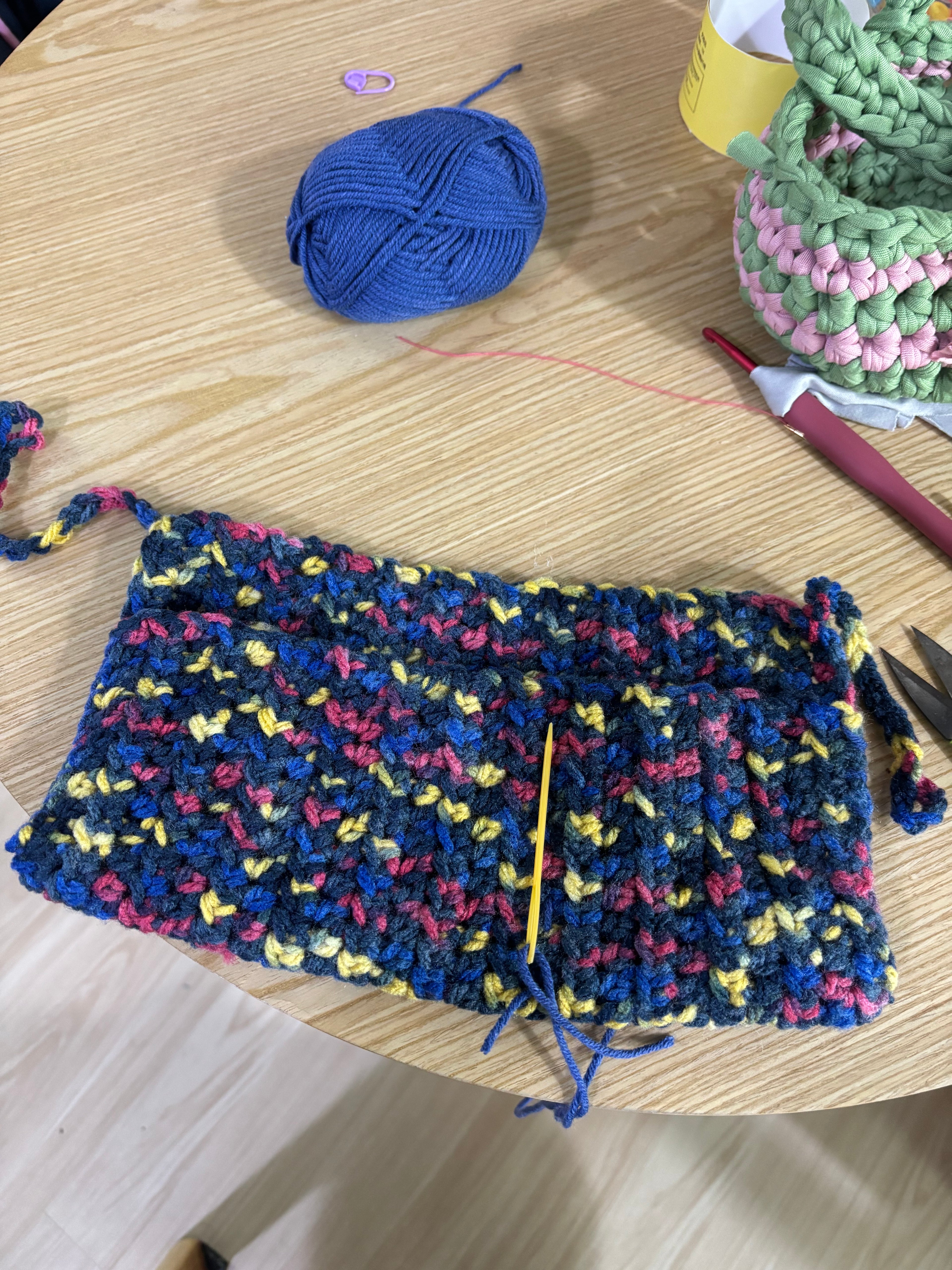 2D Crochet Totebag Pocket Organizer