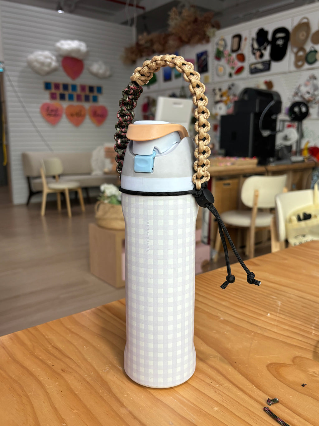 Macrame Bottle Holder Adjustable to Any Size and Height