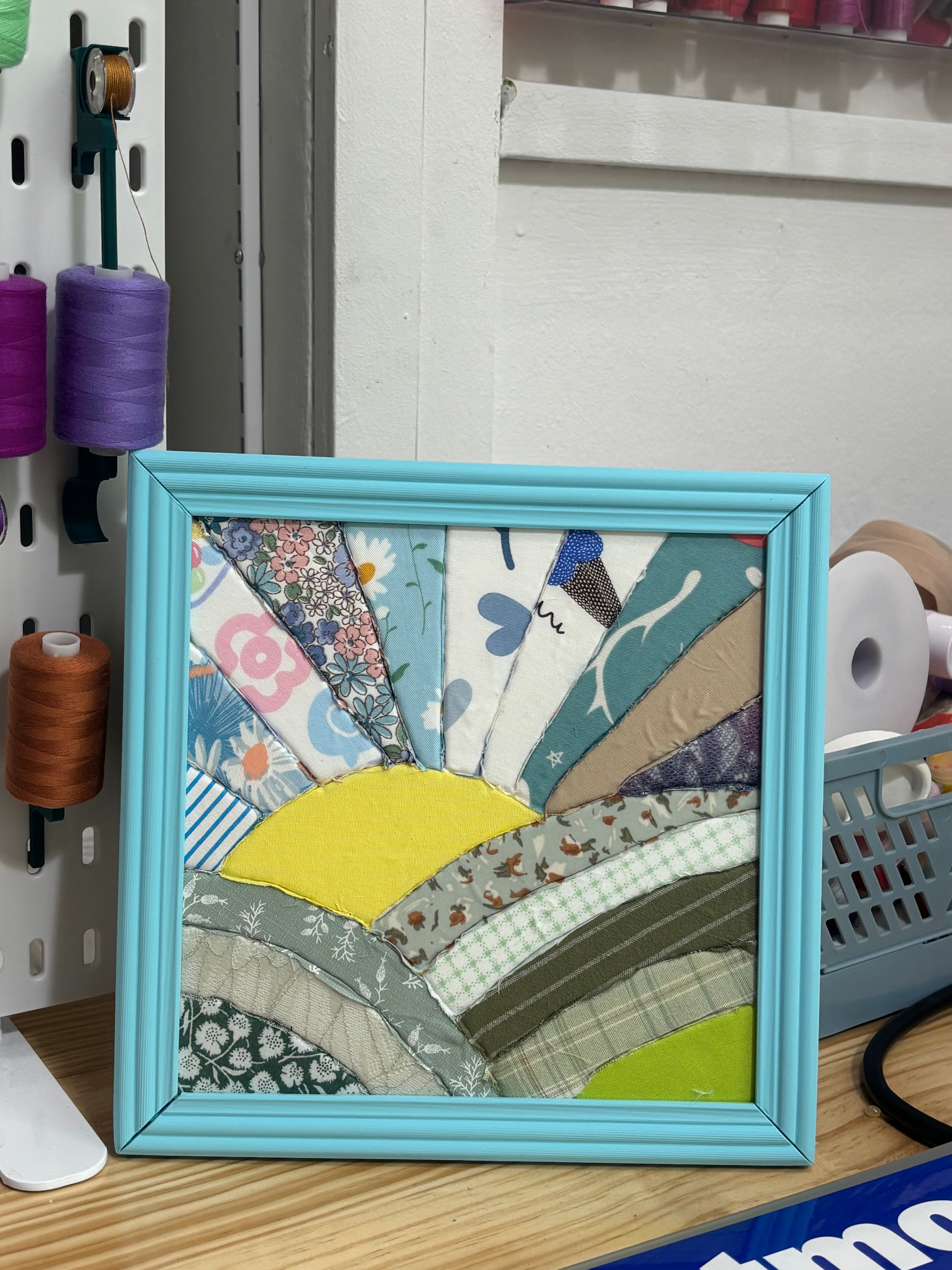 Japanese Fabric Art: Sunset Kinusaiga