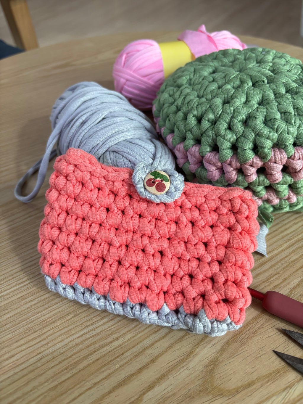2D Crochet Coin Pouch Beginner Friendly