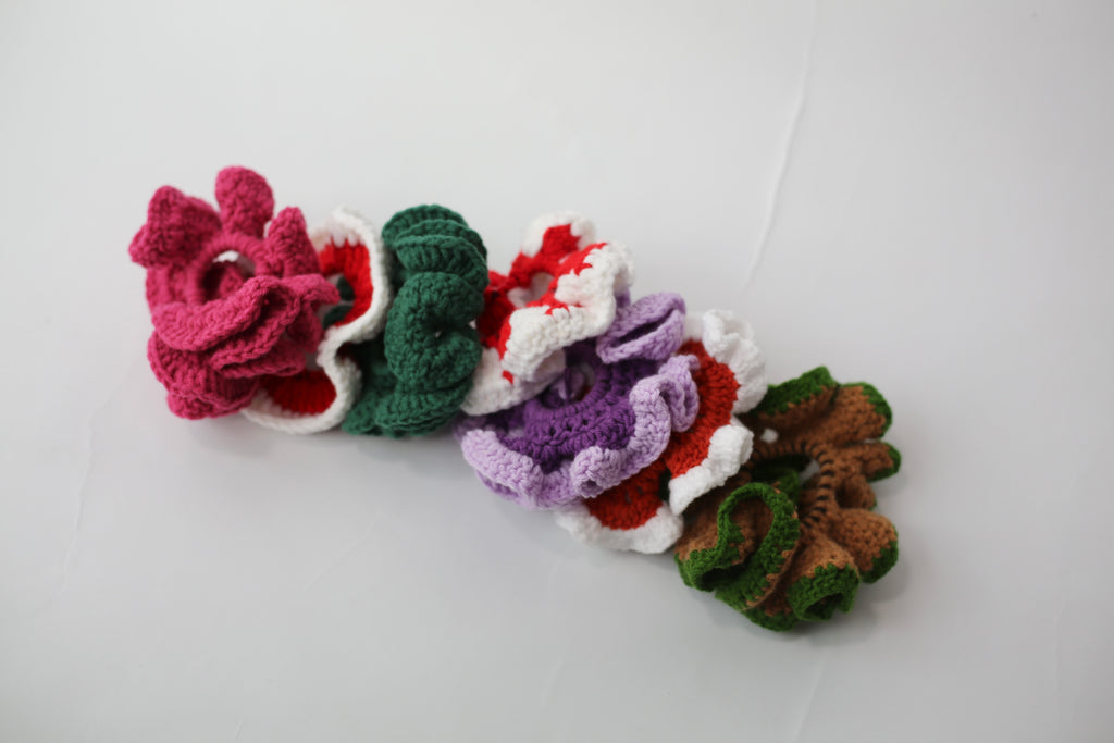 2D Crochet Scrunchie Making