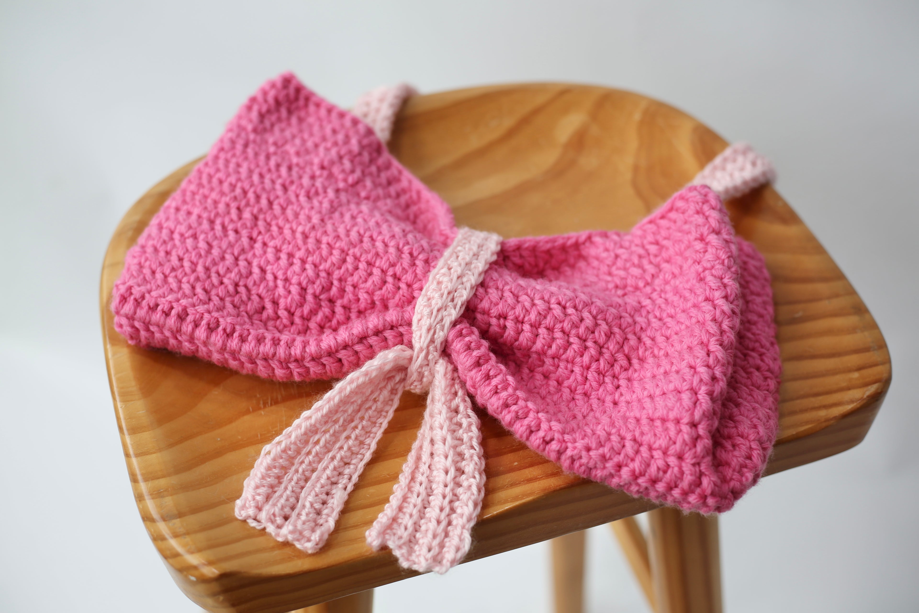 2D Crochet Viral Ribbon Bow Handbag