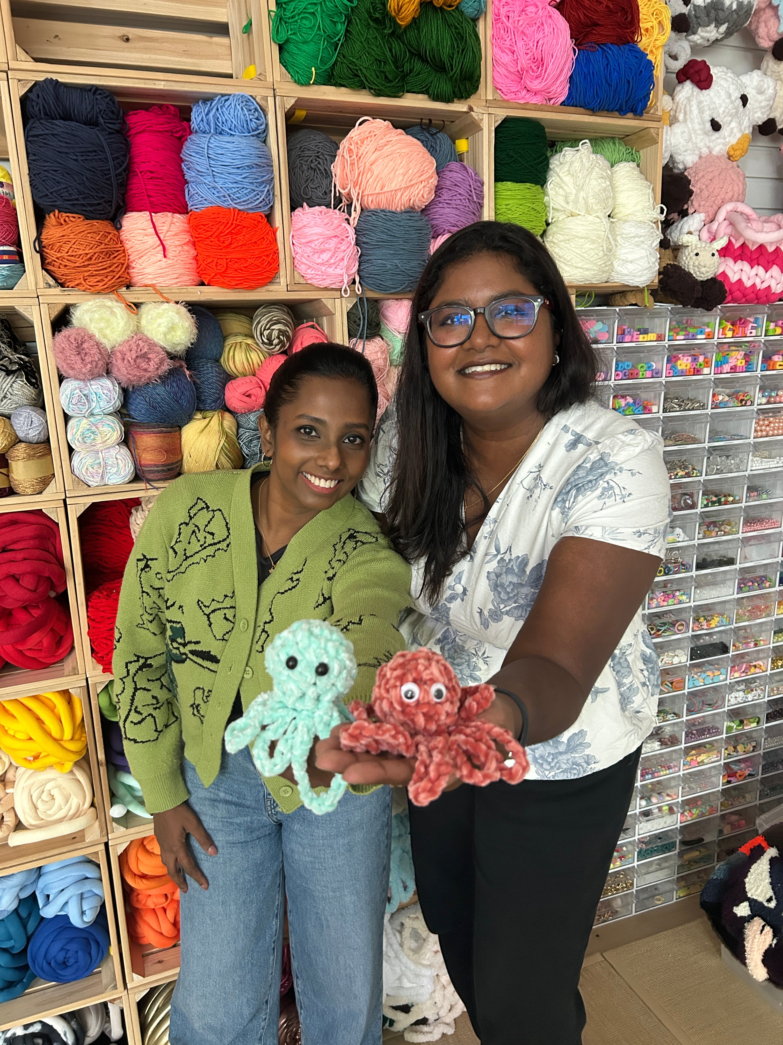 Amigurumi Crochet Octopus Keychain Plushie