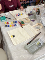 DIY Totebag Stencil and Stamping