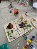 DIY Totebag Stencil and Stamping