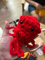 Amigurumi Crochet Octopus Keychain Plushie