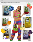 Hand Weaving - Medium Size Cotton Chunky Yarn Bag
