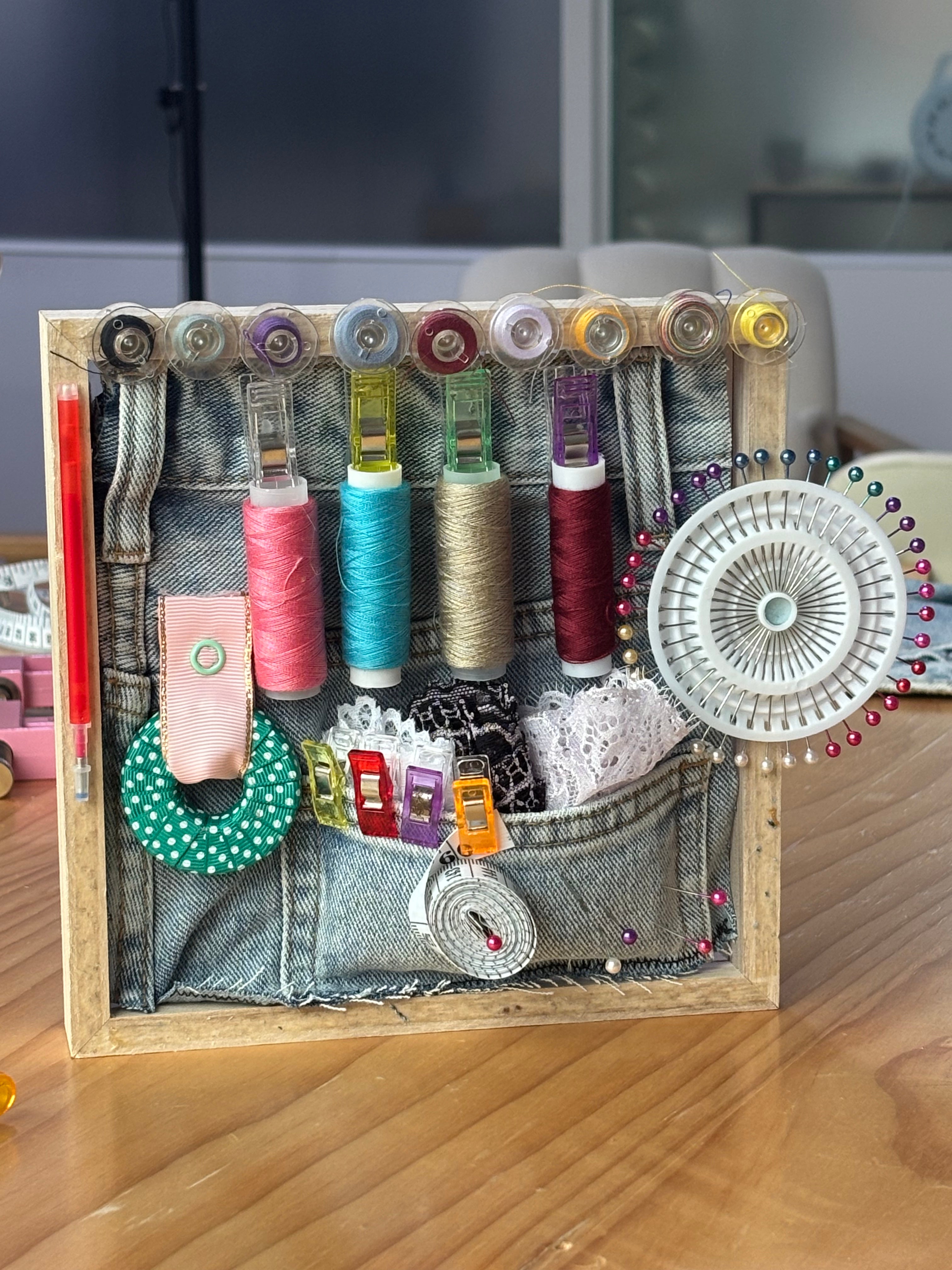 Denim Reborn: Hybrid Art Frame