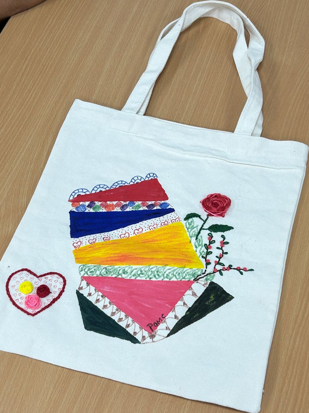 DIY Totebag Stencil and Stamping
